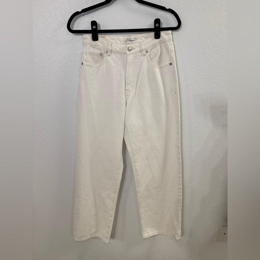 MARLE Wide Leg Denim Jeans Size 8 - 100% Organic Cotton